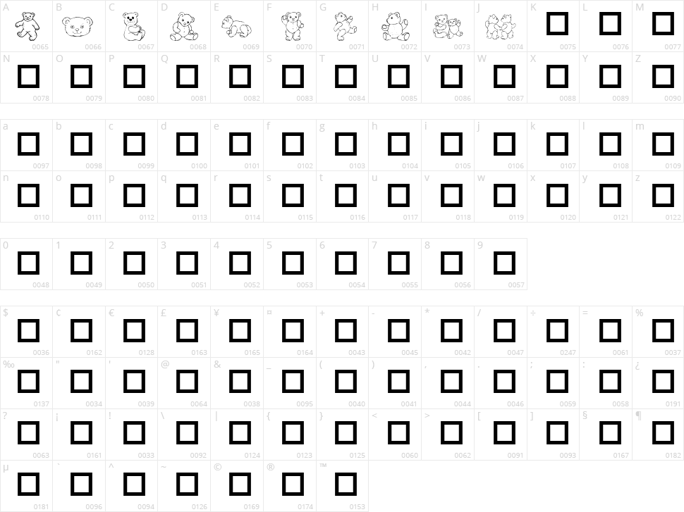 Destiny's Teddy Dings Character Map