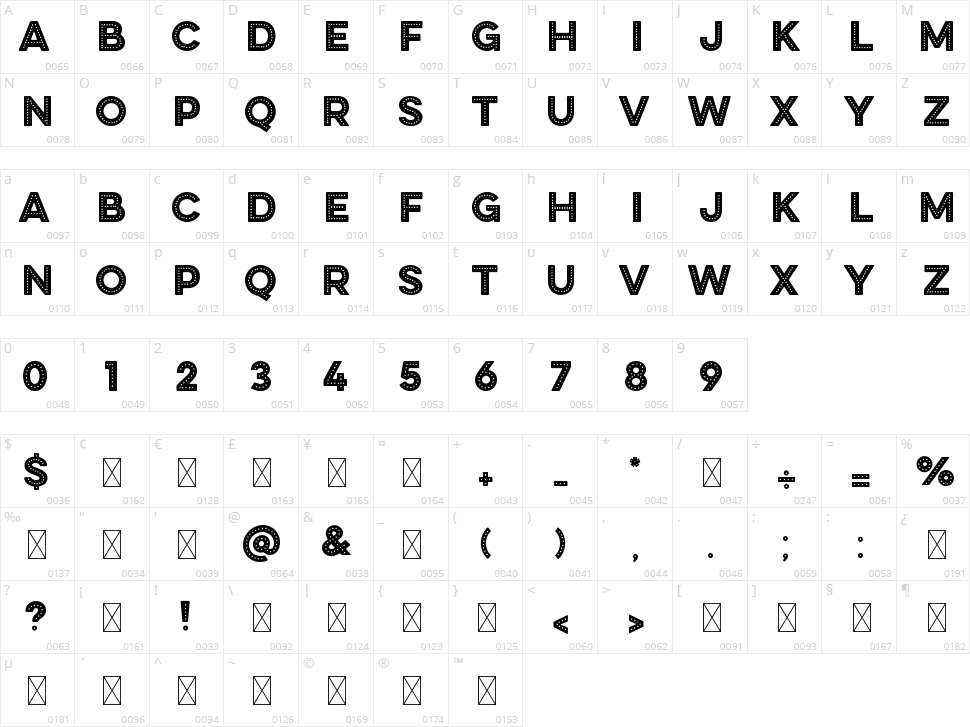 Disc House Character Map