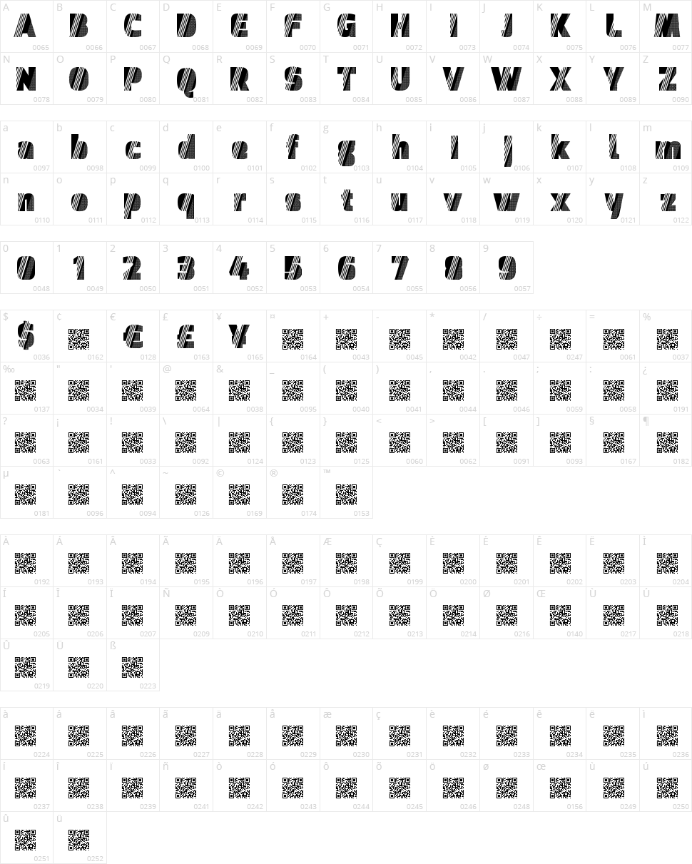 Disco Midnight Character Map