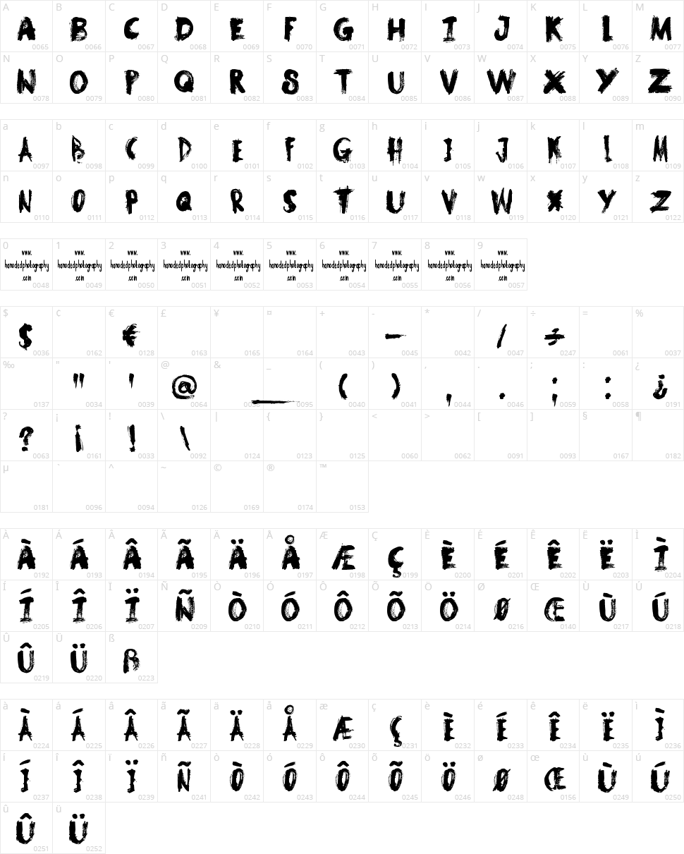 DK Samhain Character Map