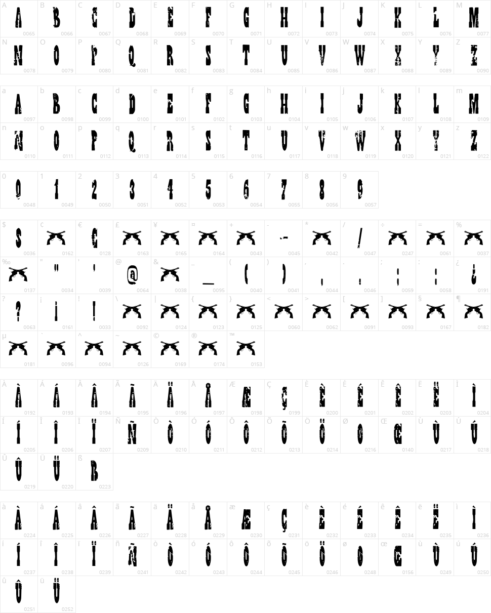 DK Wild Bunch Character Map