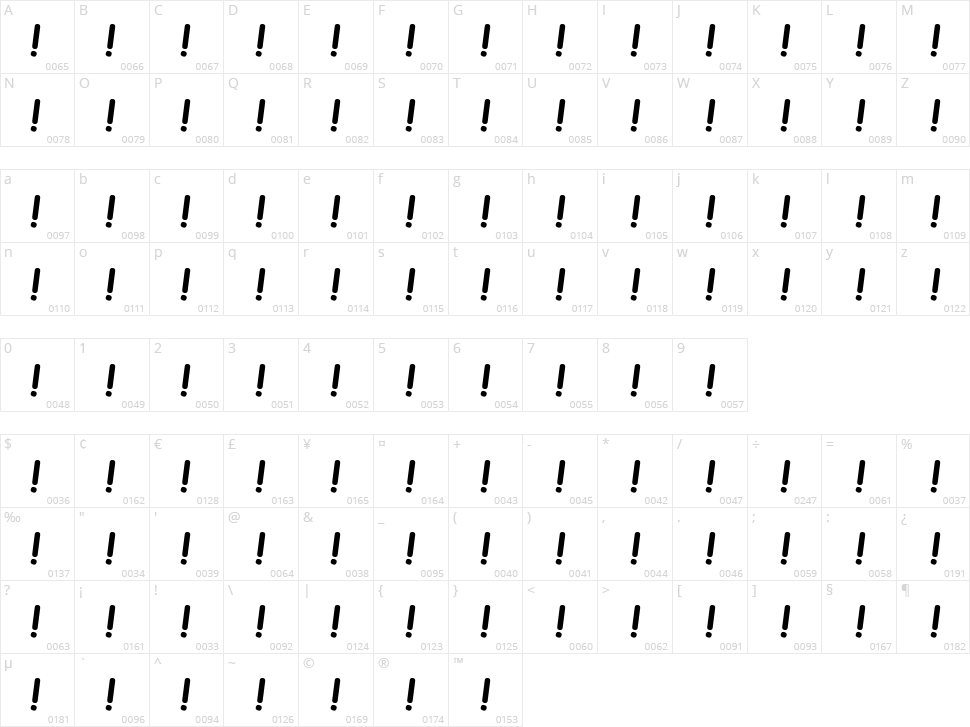 Docallisme HAS 2015 Character Map