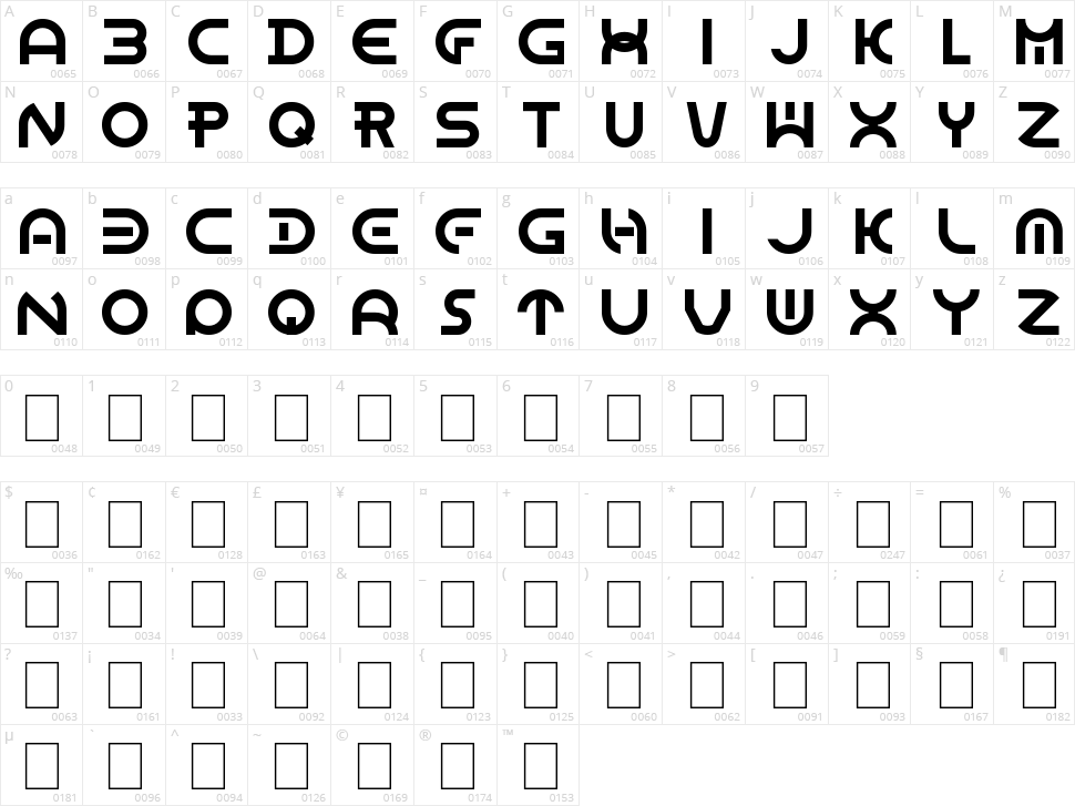 Dome Circle Character Map
