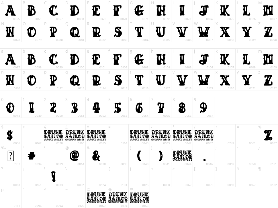 Drunk Sailor Character Map
