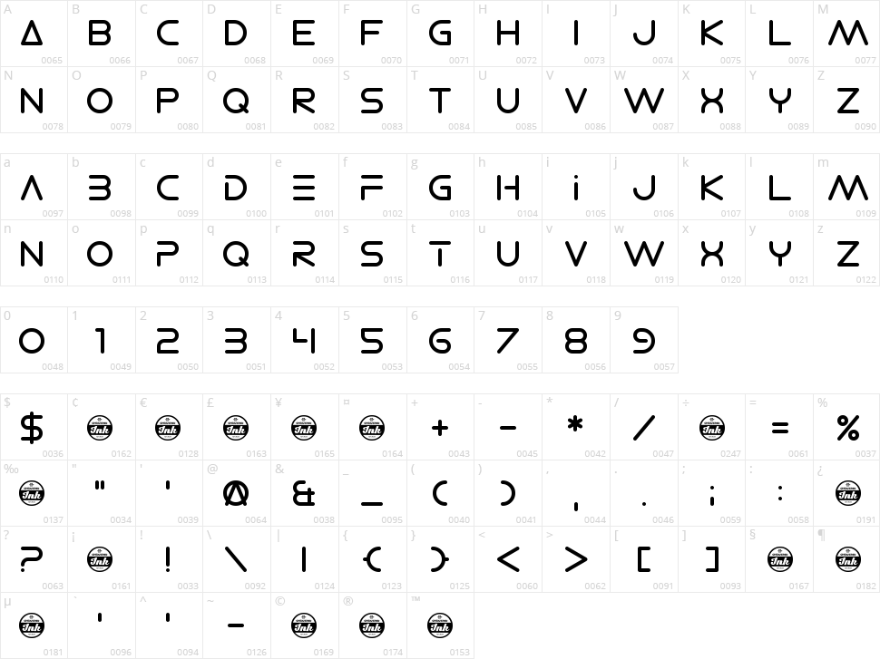 Electro Shackle Character Map