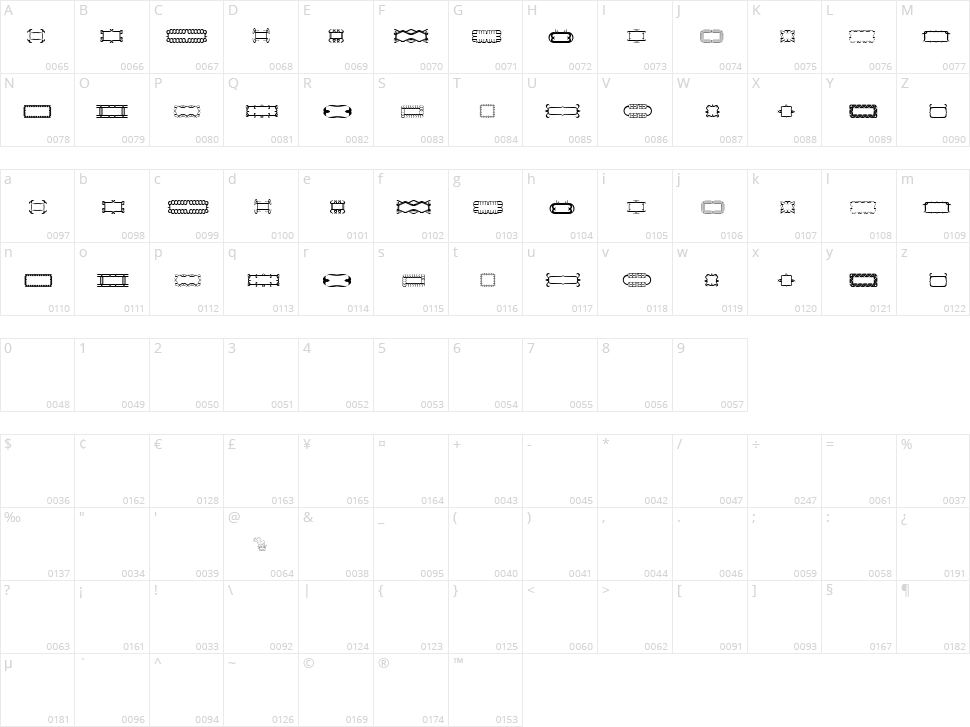 Elegance Two Character Map