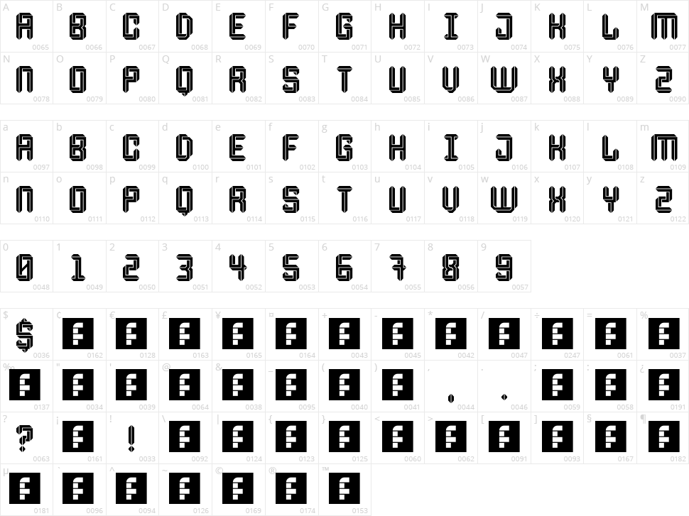 Escheresk Character Map
