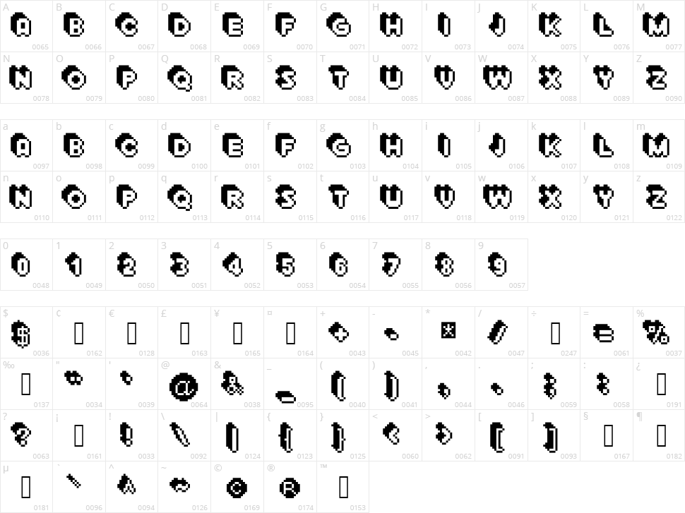 Extrude Character Map