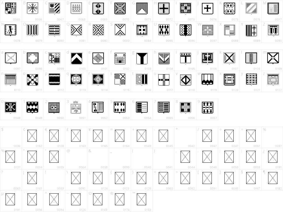 Fantasy Shields Two Character Map