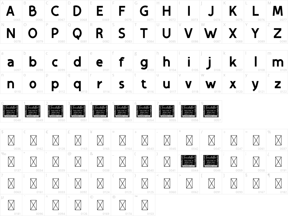 Festive Character Map