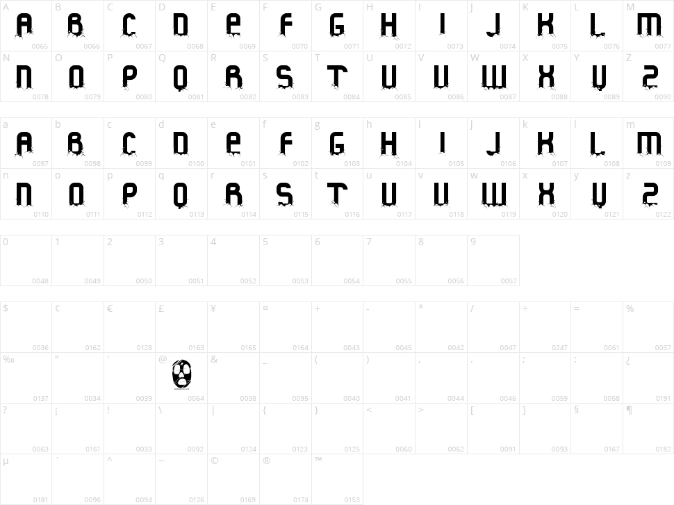 Fluid Christmas Character Map