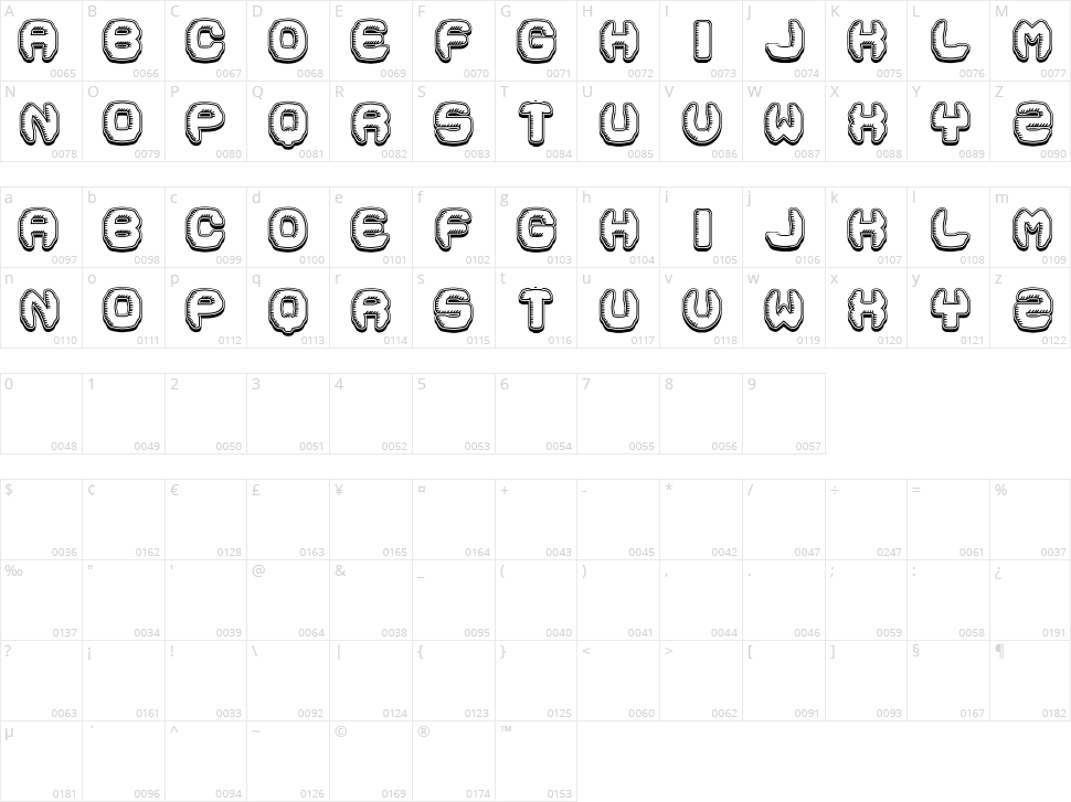 Flying Saucer Character Map