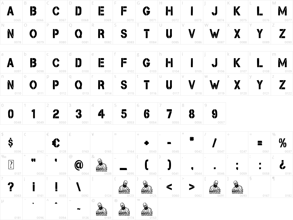 Fortune Days Character Map