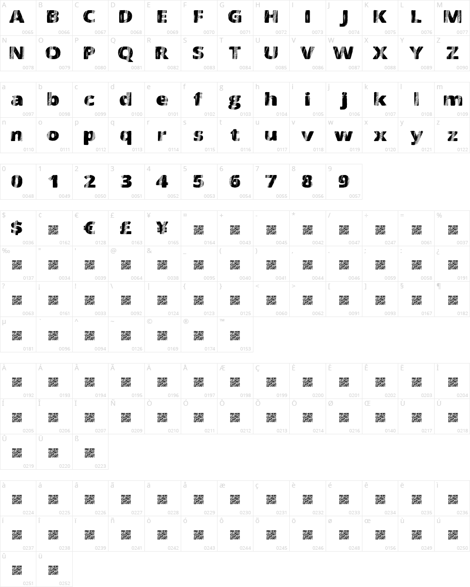 FourSix Character Map