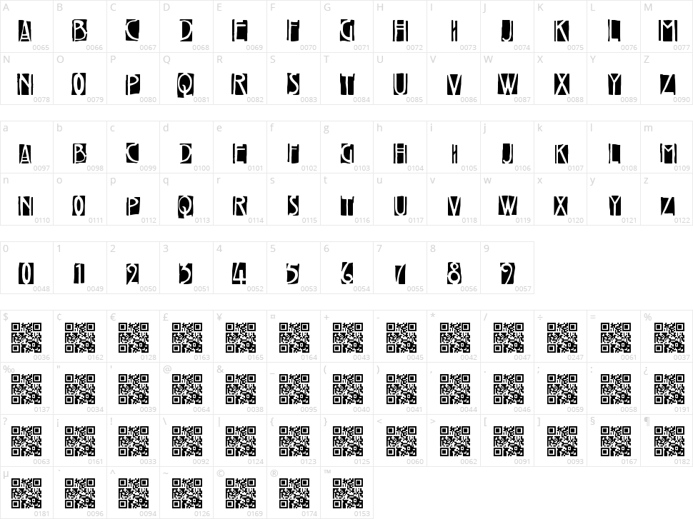 Freaky Twenties Character Map
