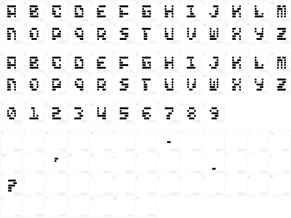 Freelance Kamchatka Character Map