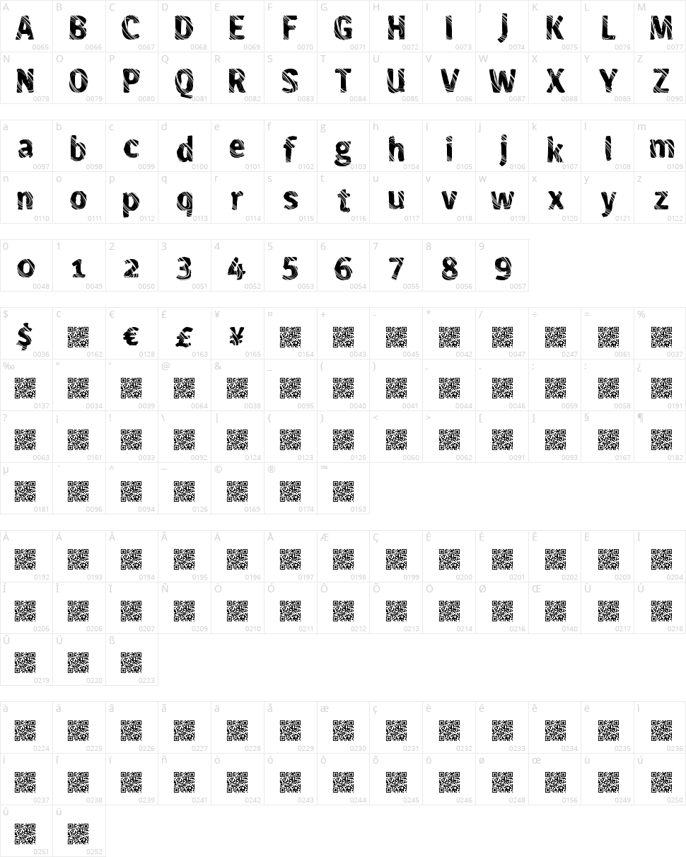 Fresh Maker Character Map