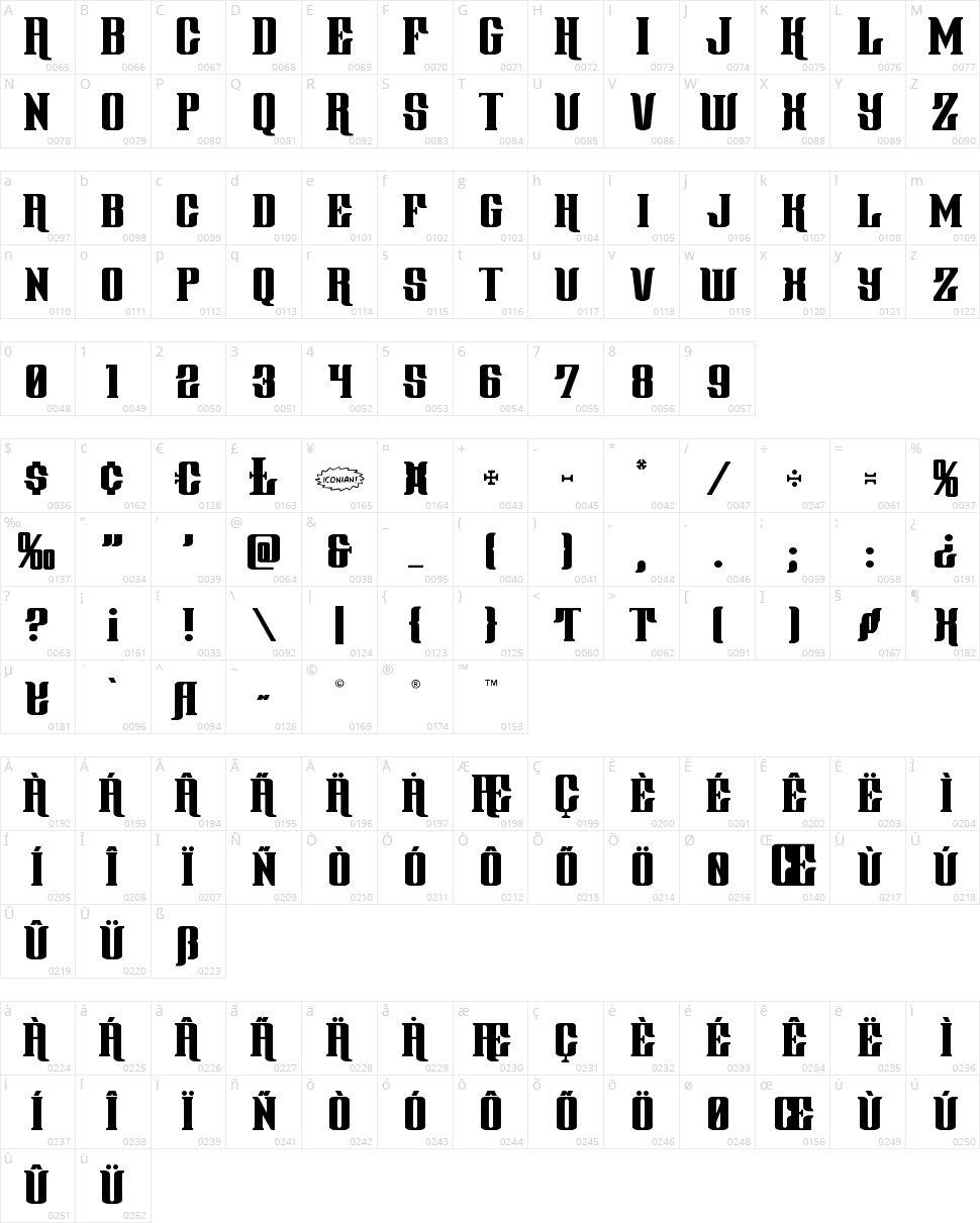 Gentleman Caller Character Map