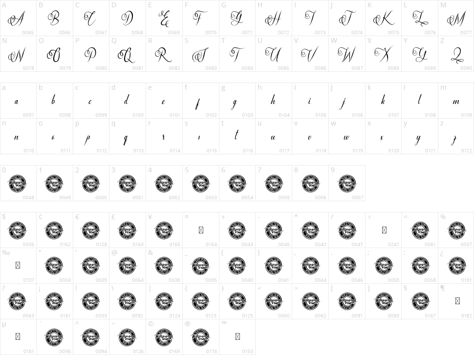 Georgina Stella Character Map