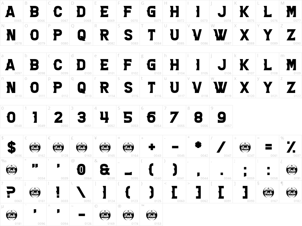 Go Everywhere Character Map