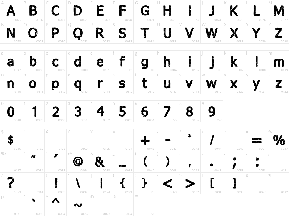 Good bye lullaby Character Map