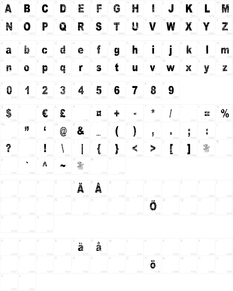 Green Dream Character Map