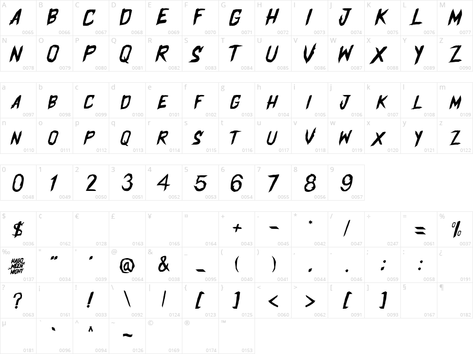 Halloween Night Character Map