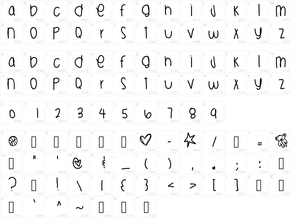 Haloween Is Back Yeahhhh Character Map