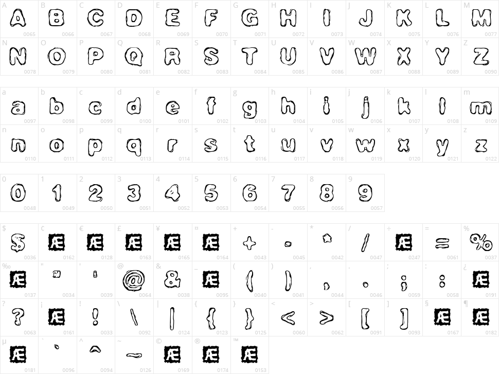 Hassle Character Map
