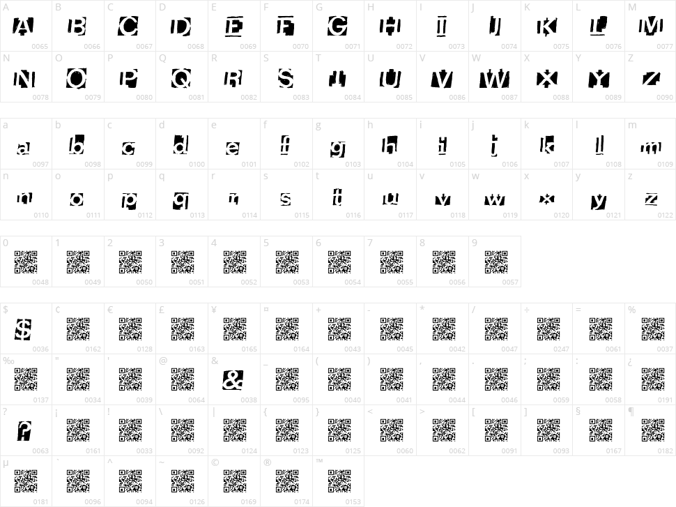 Heavy Loading Character Map