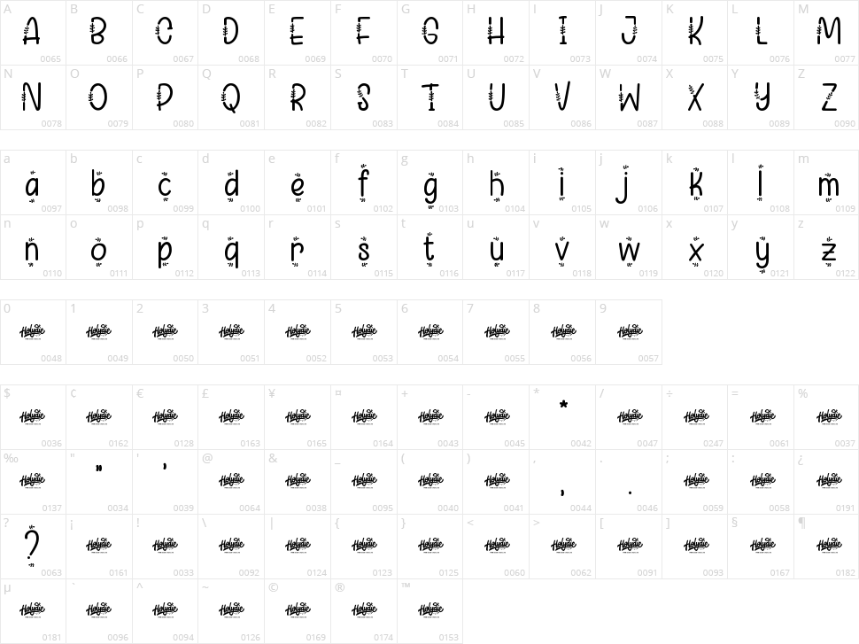 Hellia Agera Alternate Character Map