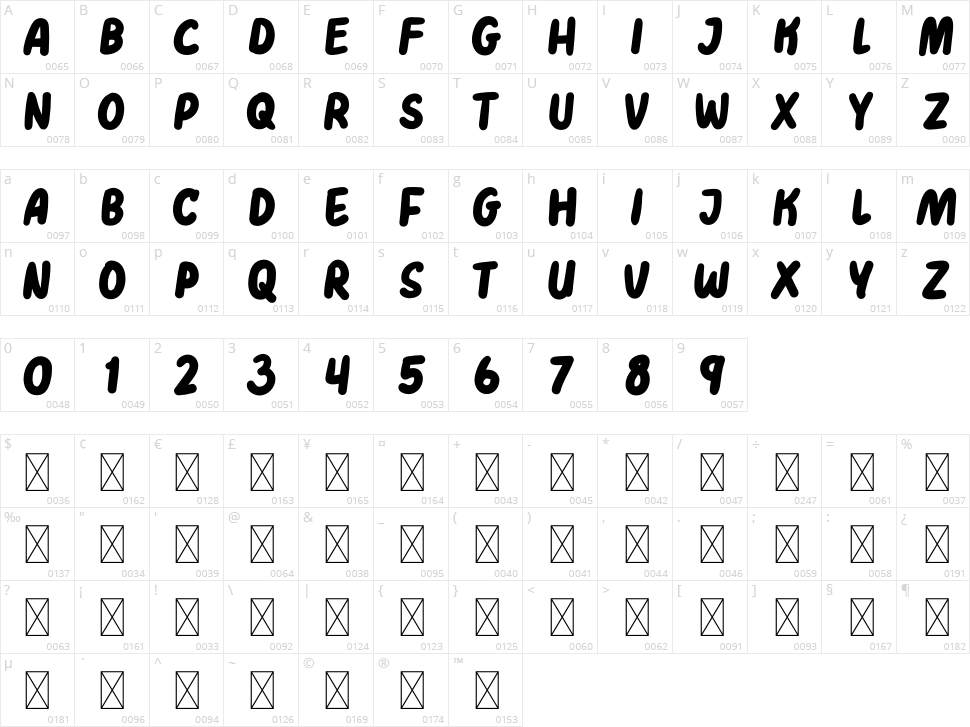 Hey June Character Map