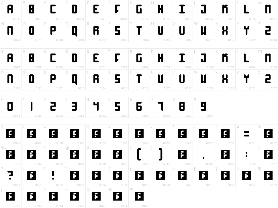 High 4 Character Map