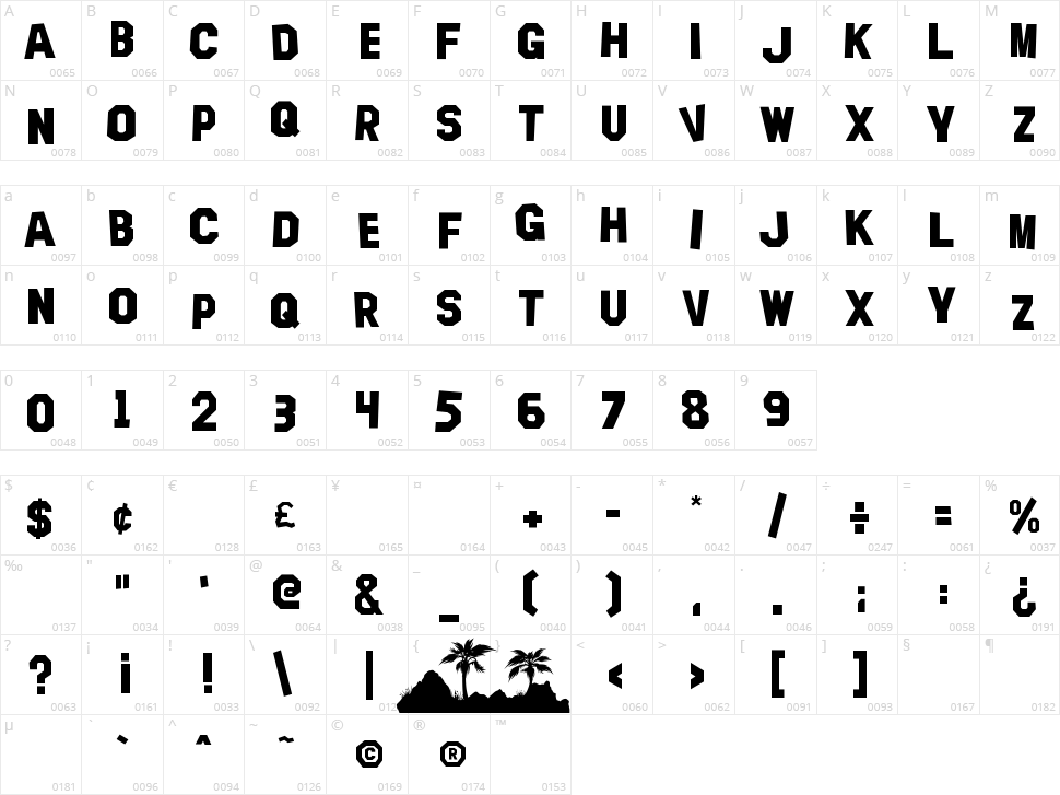 Hollywood Capital Character Map