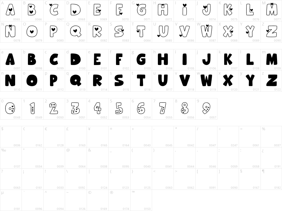 Hooman Love Character Map