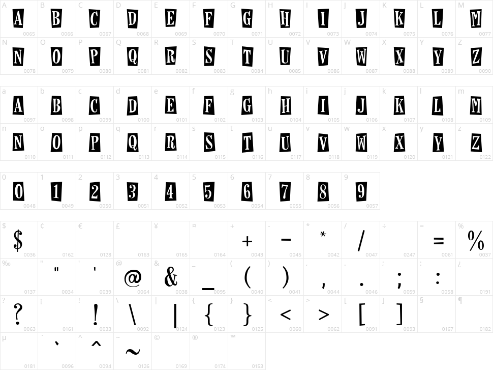 Horseshoes and Lemonade Character Map