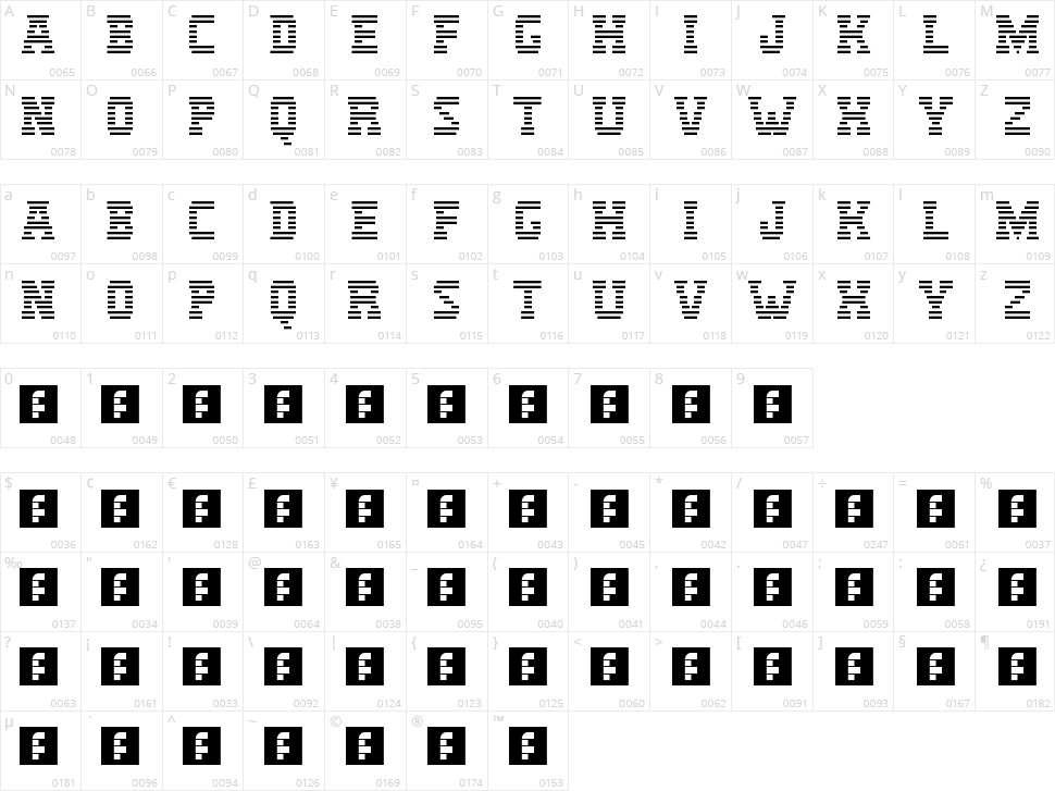 IBM Logo Character Map