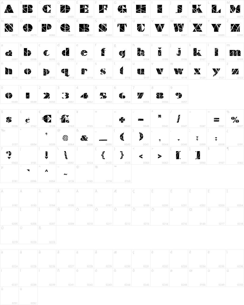 Illuminate Character Map
