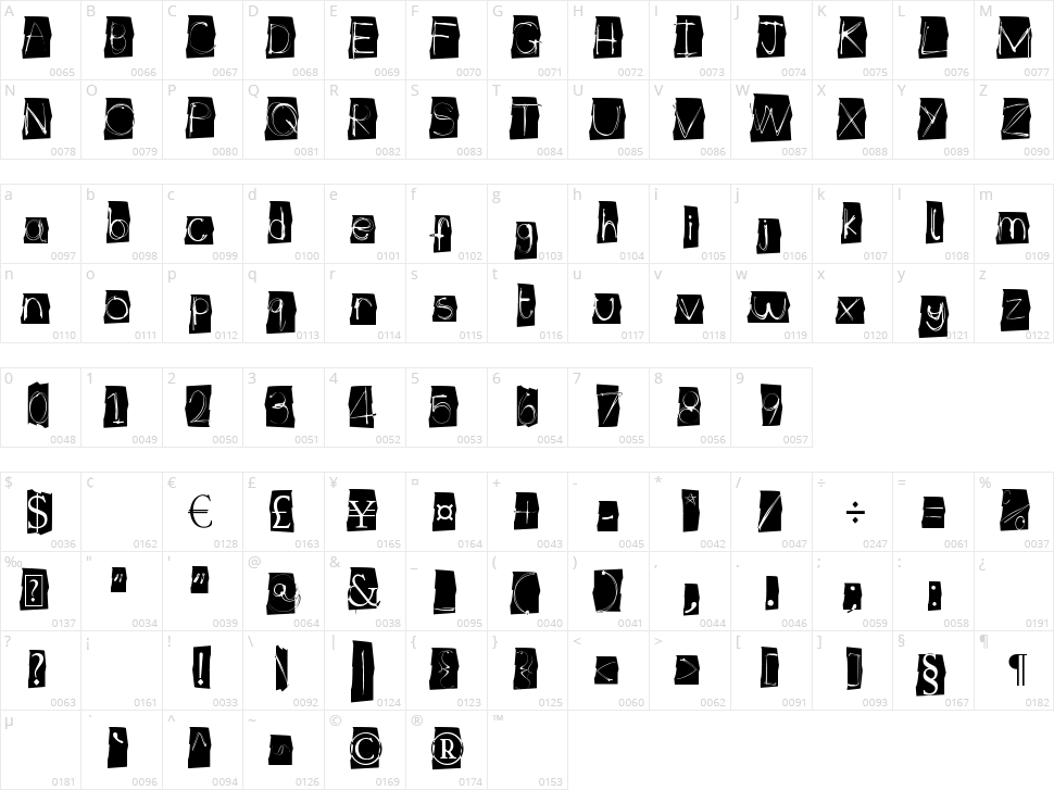 Illuminate Character Map
