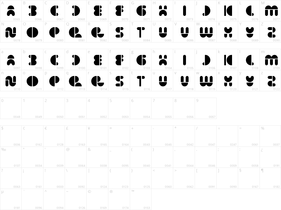 impulse of heart Character Map