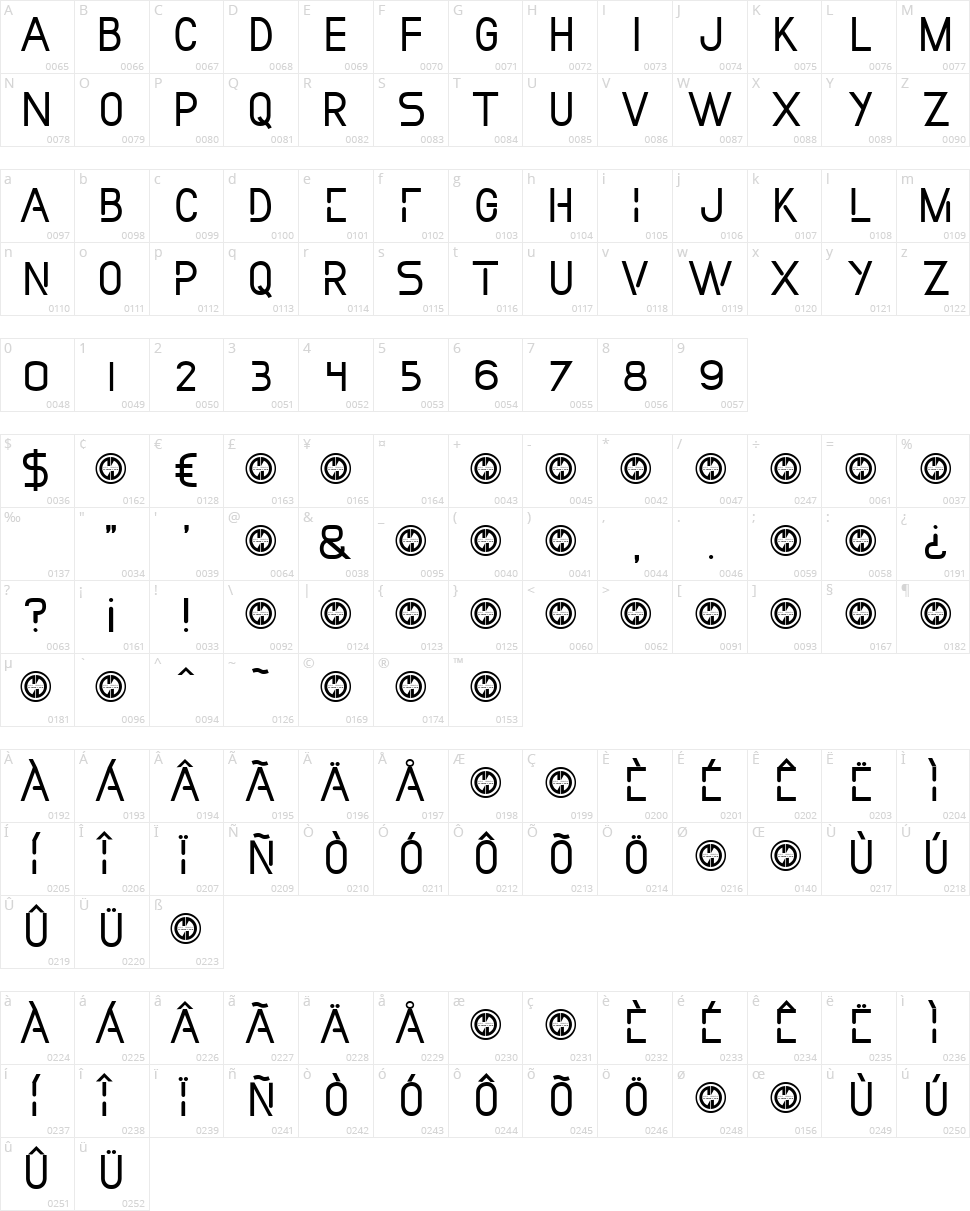In Collection Character Map