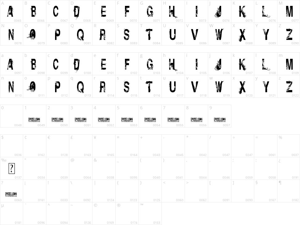 Insolent Bastards Character Map