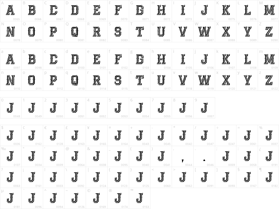Jack Runner Character Map