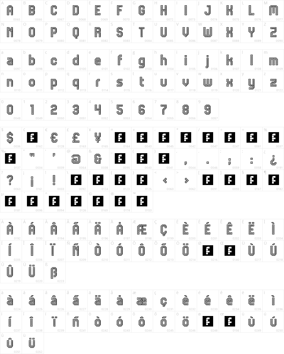 JD Talk Character Map