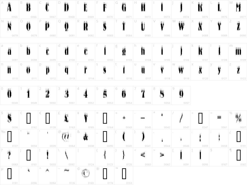 Ko City Character Map
