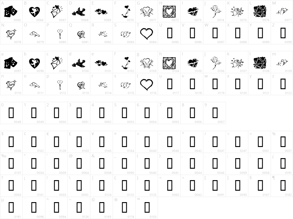 KR Be Mine Always Character Map