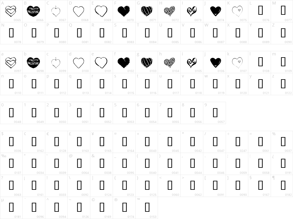 KR Heartfelt Character Map