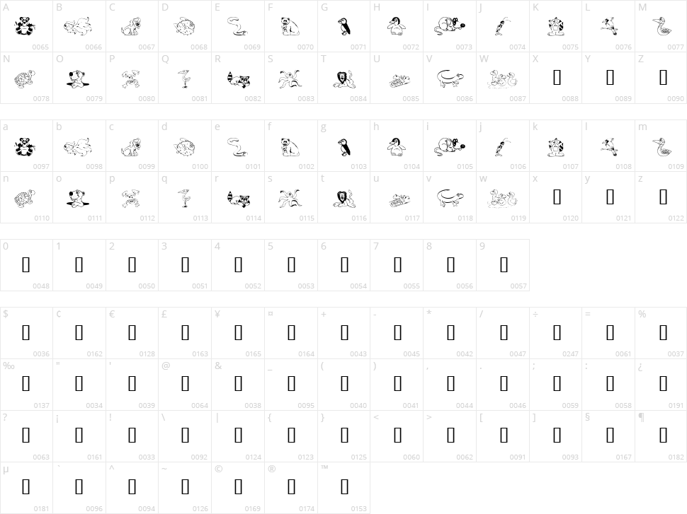 KR Lil Buddies Character Map