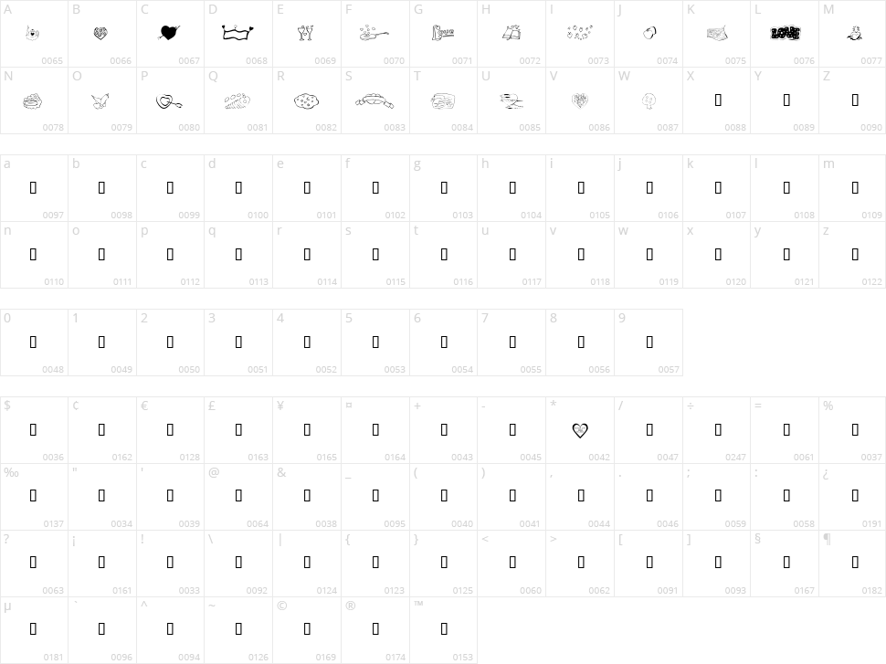 KR Valentines 2006 Five Character Map