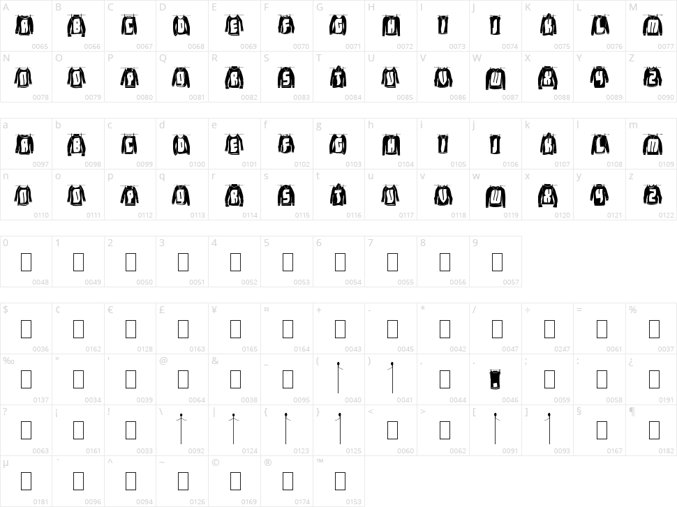 Laundry Day Character Map
